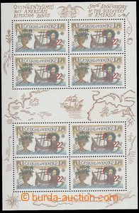 23555 - 1992 Pof.A3006, 500th Anniv of Discovery of America., plate