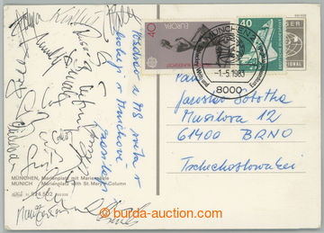 236752 - 1983 HOCKEY / championship Munich 1983 / postcard with signa