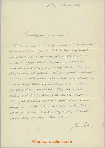236892 - 1944 ŠUSTA Josef (1874-1945), jeden z nejvýznamnějších