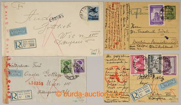 237375 - 1942-1944 SERBIEN / sestava 4ks celistvostí adresovaných d