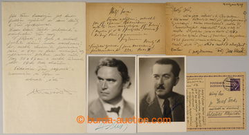 237453 - MALÍŘI / comp. of 6 signatures Czech acad.. malířů: Ed