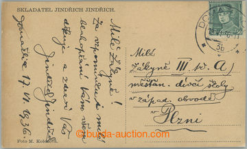 237463 - 1936 JINDŘICH Henry (1876–1967), Czech composer and colle