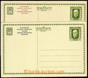 23861 - 1925 CDV 31a + c, black and red additional printing, mint ne