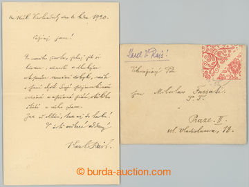 238709 - 1920 RAIS Karel Václav (1859–1926), významný český sp
