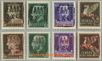 238788 - 1943 ZANTE (ZAKYNTOS) Mi.I, 1-3, vše v obou barvách přeti