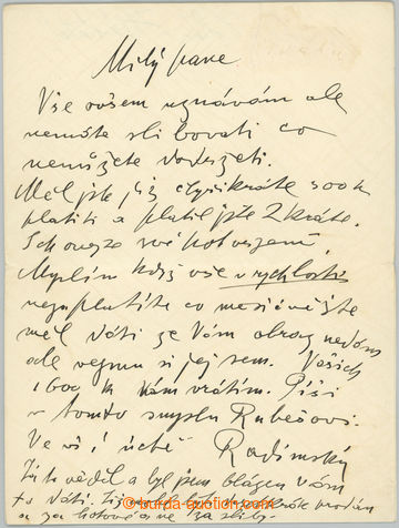 238867 - RADIMSKÝ Wenceslas (1867-1946), important Czech painter, r