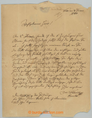 238900 - 1835 FÜHRICH Joseph knight (1800-1876), important Czech pai