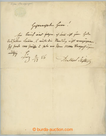 238901 - 1856 STIFTER Adalbert (1805-1868), important česko-rakousk