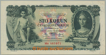239005 - 1931 Ba.25b, 100Kč 1931, série Ma, perforace SPECIMEN; bez