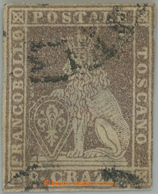 239378 - 1859 Sass.16, Heraldic Lion 9Cr, wmk II.; very nice piece wi