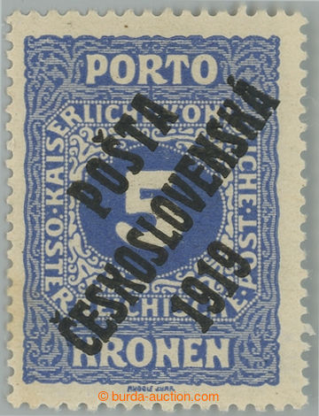 239774 - Pof.81, Malé číslice 5K modrá, II. typ; po smyté nále
