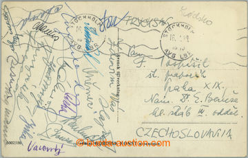 240382 - 1949 HOCKEY / championship STOCKHOLM 1949 / postcard with si