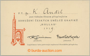 240455 - 1919 KYSELA Francis (1881-1941), Czech painter, graphic arti