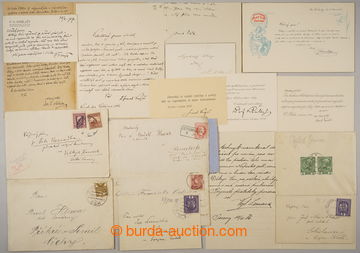 240693 - 1880-1930 SELECTION of / rukopisů, mainly writers and other