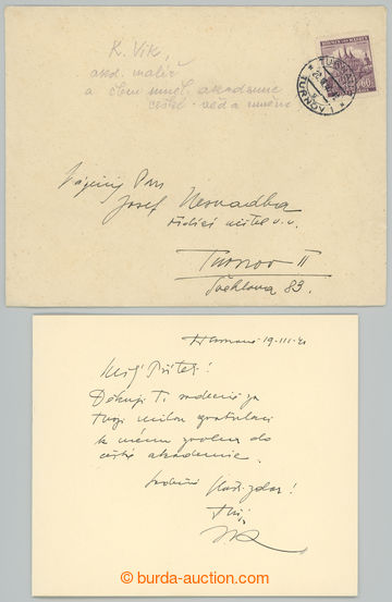 240699 - 1940 VIK Charles (1883-1964), important Czech graphic artist