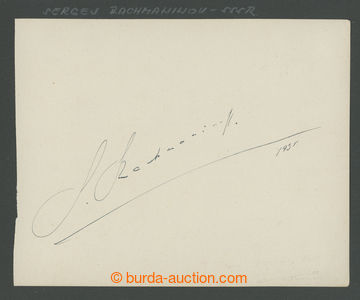 241136 - 1935 RACHMANINOV Sergey Vasiljevič (1873-1943), Russian com