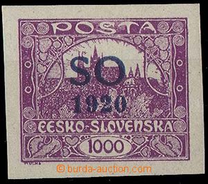 24118 - 1920 Pof.SO23 with blue overprint, mint never hinged, well c