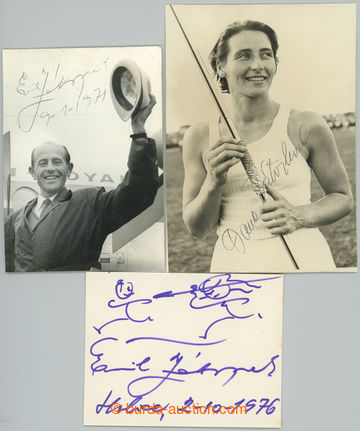241369 - 1971, 1976 ZÁTOPEK Emil (1922-2000) and ZÁTOPKOVÁ Dana (1