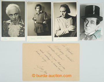 241585 - PIVEC John (1907-1980), slavný Czech actor, comp. of 4 por