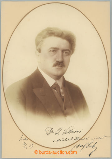 241607 - 1917 SUK Joseph (1874-1935), important Czech composer, violi