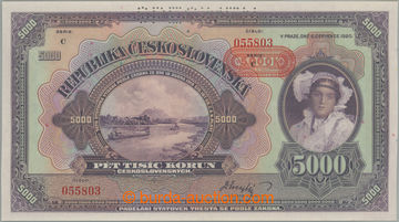 241847 - 1943 Ba.N3, 5000K 1920 s přetiskem 1943, série C, perforac