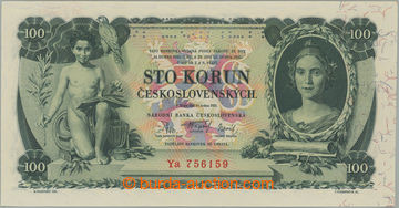 241849 - 1931 Ba.25b, 100CZK 1931, set Ya, perf SPECIMEN; very fine