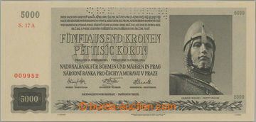 241856 - 1944 Ba.41, 5000K 1944, série 17A, perforace SPECIMEN; bezv