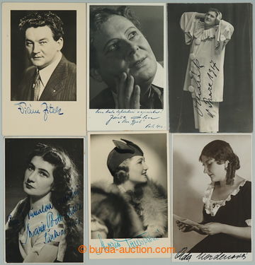 242020 - OPERA / comp. of 6 portrait photo postcard with signatures