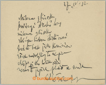 242089 - 1932 NEZVAL Vítězslav (1900–1958), important Czech poet