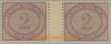 242344 - 1899 Mi.37a ND ZW, Číslice 2M fialověpurpurová, vodorovn