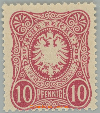 242348 - 1875 Mi.33a, Orlice 10 Pfennige lilarot; luxusní exemplář