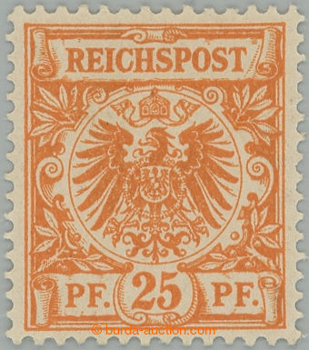 242365 - 1898-1900 Mi.49ba, Adler 25Pf dunkelorange; luxusní, zk. J