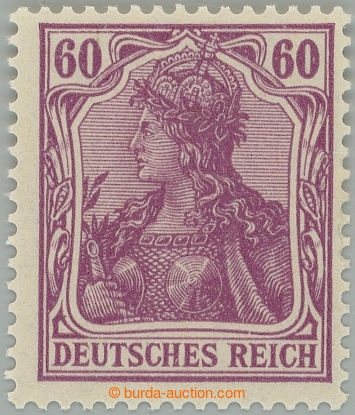 242378 - 1905-1913 Mi.92I, Germania 60Pf dunkellila, Friedensdruck, s