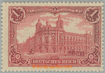 242390 - 1918 Mi.94AII, Reichspostamt 1M rotkarmin, Kriegsdruck, zoub