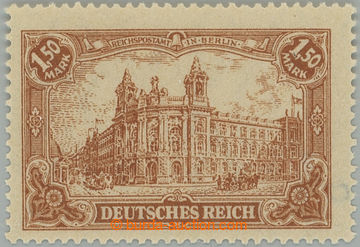 242406 - 1920 Mi.114b, Reichspostamt 1,50M rötlichbraun; svěží, o