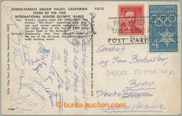 242974 - 1960 HOCKEY / Olympic Games 1960 / postcard sent from Olympi