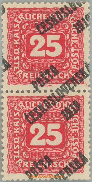 245166 - Pof.76 VV, Malé číslice 25h červená, svislá 2-páska