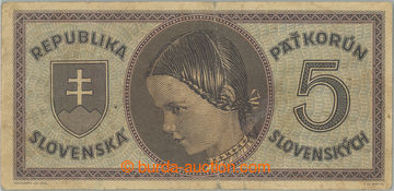 245849 - 1945 Ba.55a, 5 Koruna b.l. (1945), set D 026; solid