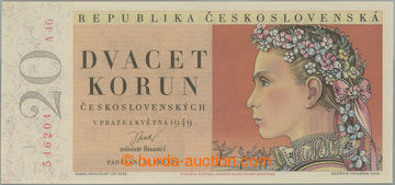 245870 - 1949 Ba.83a, 20Kčs 1949, I. vydání, série A46; bezvadná