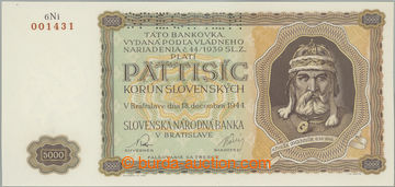 245881 - 1944 Ba.N5, 5000Ks 1944, série 6Ni, perforace SPECIMEN naho