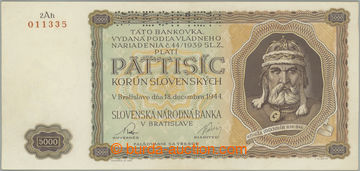 245882 - 1944 Ba.N5, 5000Ks 1944, série 2A5, perforace SPECIMEN naho