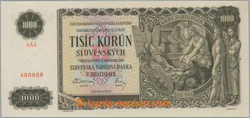 245885 - 1940 Ba.51, 1000Ks 1940, série 5Á5, perforace SPECIMEN; be