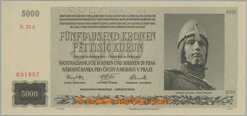 245896 - 1944 Ba.41, 5000K 1944, série 23A, perforace SPECIMEN; bezv
