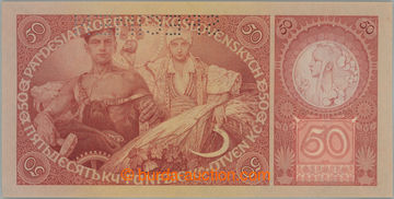 245903 - 1929 Ba.24b, 50Kč 1929, série Xb, perforace SPECIMEN; bezv