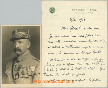 246980 - 1926 MITTELHAUSER Eugene (1873-1949), French General, agent