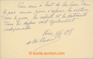 247034 - 1935 MILLERAND Alexandre (1859-1943), important French polit