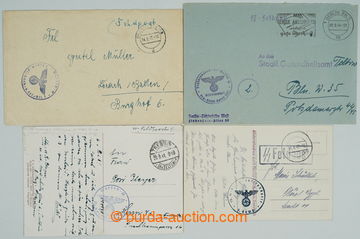 247150 - 1940-1944 SS FELDPOST / sestava 2 dopisů (1x vč. obsahu) a
