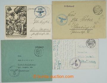 247151 - 1941-1943 SS FELDPOST / sestava 2 dopisů (1x vč. obsahu),