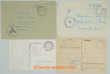 247152 - 1940-1945 SS FELDPOST / sestava 2 dopisů (vč. obsahu) poh
