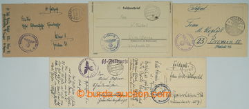 247156 - 1940-1945 SS FELDPOST / sestava 2 dopisů, 2 pohlednic a zá